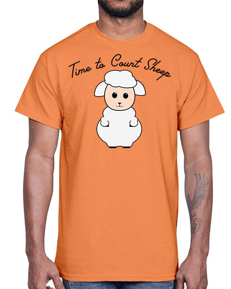 time to count sheep- sheep- Cotton Tee