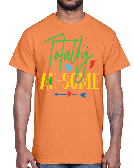 totally ausome Style 1#- autism- Cotton Tee