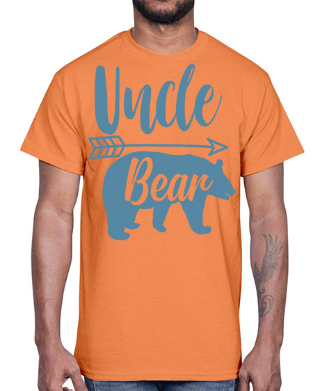 uncle bear 285#- bears - animals- Cotton Tee