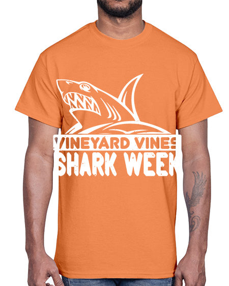 vineyard vines Shark Week Style 8#- shark-fish- Cotton Tee