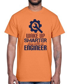 wake up smarter sleep with an engineer Style 459#- engineer- Cotton Tee