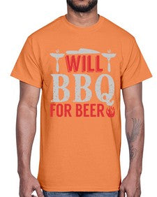 will bbq for beer 475#- bbq- Cotton Tee