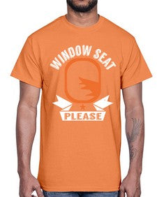 window seat please  51#- airplane- Cotton Tee