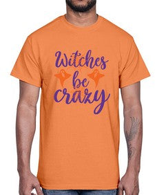 witches be crazy 10#- witch- Cotton Tee
