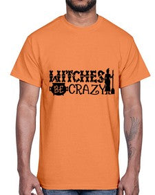 witches be crazy 11#- witch- Cotton Tee