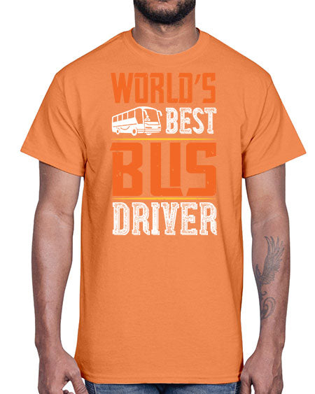 worlds best bus driver Style 1668#- Bus Driver- Cotton Tee