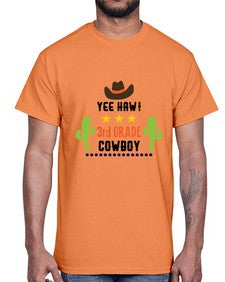yee haa cowboy rd grade 1258#- western- Cotton Tee