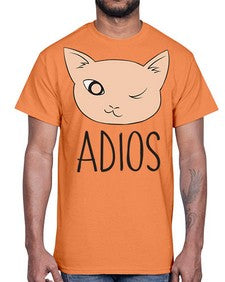 Adios- cats- Cotton Tee