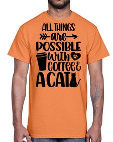 All Things Are Possible Style 74#- cats- Cotton Tee