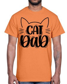Cat Dad Style 81#- cats- Cotton Tee