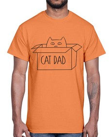 Cat Dad- cats- Cotton Tee