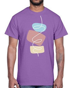 Abstract Shape 208#- art pop art- Cotton Tee