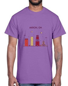 AkronOH 285#- cities- Cotton Tee