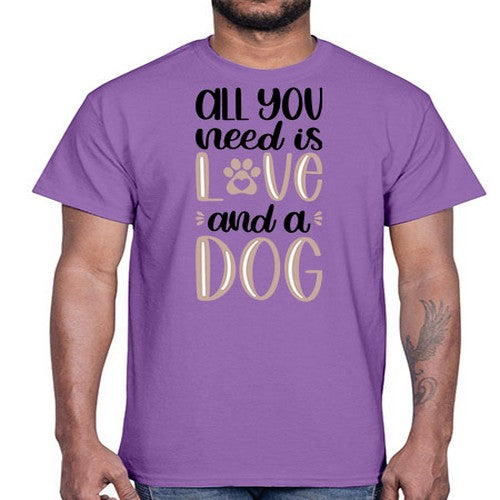 All You Need Is Love Style 36#- dogs- Cotton Tee