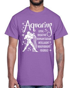 Aquarius 68#- aquarius- Cotton Tee