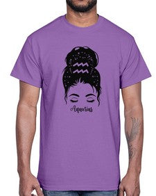 Aquarius Woman- aquarius- Cotton Tee