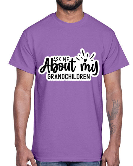 Ask Me About My Grandchildren 271#- baby- Cotton Tee