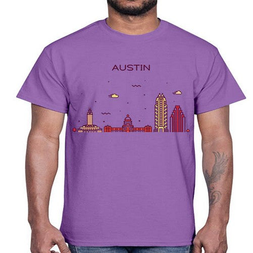 AustinTX 382#- cities- Cotton Tee