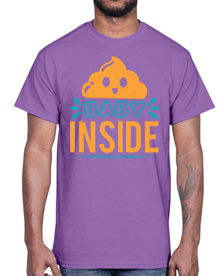 Baby Inside Style 26#- baby shower- Cotton Tee