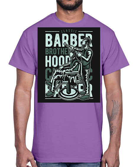 Barber Brotherhood587#- barber- Cotton Tee