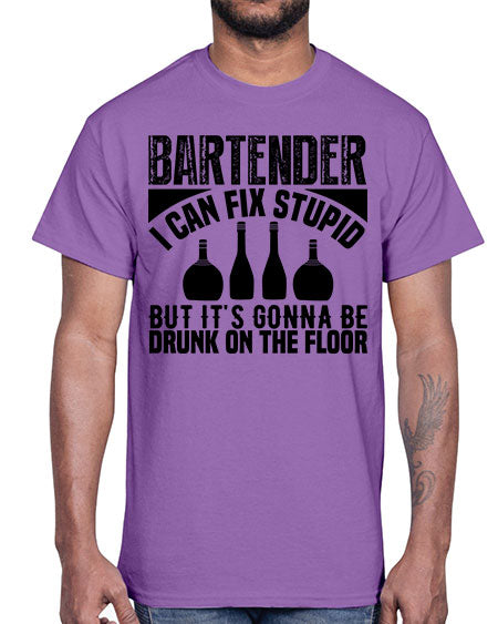 Bartender I can fix Style 54#- bartender- Cotton Tee