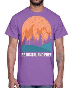 Be Digital and Free 27#- internet- Cotton Tee
