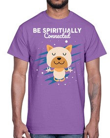 Be Spiritually Connected 114#- yoga- Cotton Tee