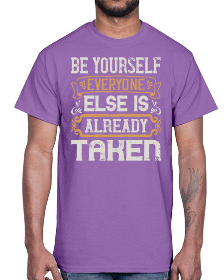 Be yourself everyone else is already taken Style 94#- pig- Cotton Tee
