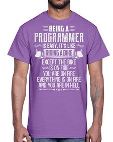 Being a Programmer 4#- computer- Cotton Tee