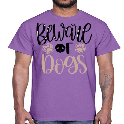 Beware Of Dogs Style 33#- dogs- Cotton Tee