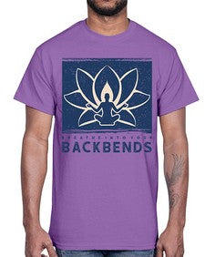 Breathe into Your Backbends 182#- yoga- Cotton Tee