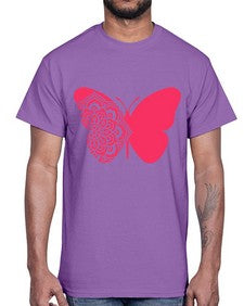 ButterflyMandala 292#- mandala- Cotton Tee