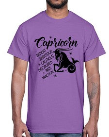 Capricorn 188#- capricorn- Cotton Tee