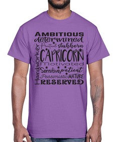Capricorn 566#- capricorn- Cotton Tee