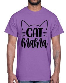 Cat Mama Style 84#- cats- Cotton Tee