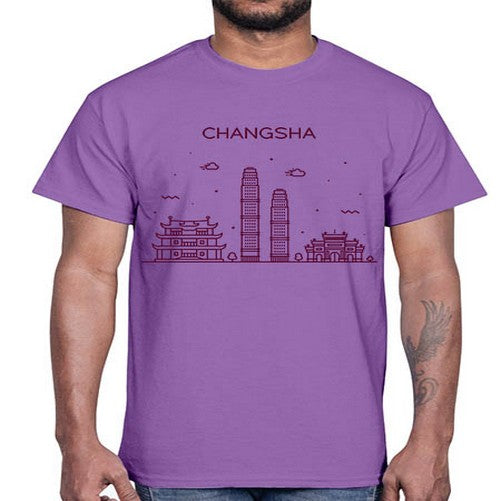 Changsha 553#- cities- Cotton Tee