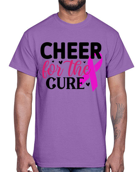 Cheer for the Cure 28#- breast cancer- Cotton Tee