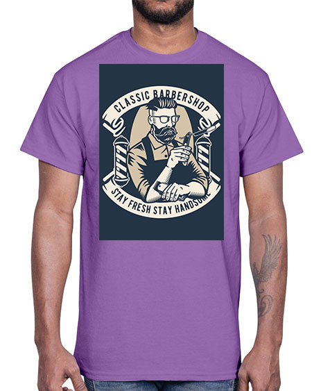 Classic Barber Shop657#- barber- Cotton Tee