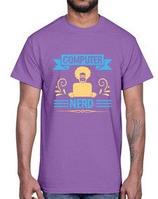 Computer Nerd 10#- computer- Cotton Tee