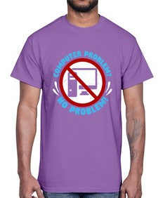 Computer problem no problem 8#- computer- Cotton Tee
