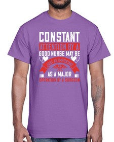 Constant attention by a good nurse may Style 677#- nurse- Cotton Tee