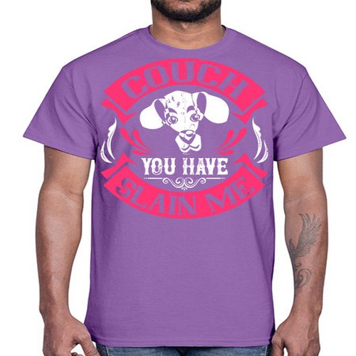 Couch You Have Slain Me Style 3#- dogs- Cotton Tee