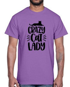 Crazy Cat Lady Style 92#- cats- Cotton Tee