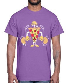 Criminal pizza 77#- cartoon food- Cotton Tee