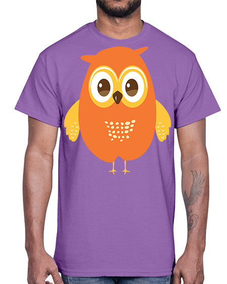 Cute Owl A TurtleRabbit 2#- owl- Cotton Tee
