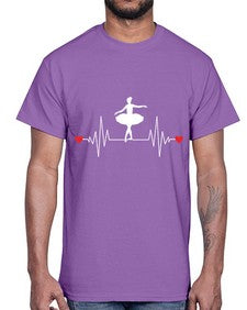 Dance girl heat beat dancing ballet 95#- ballet- Cotton Tee