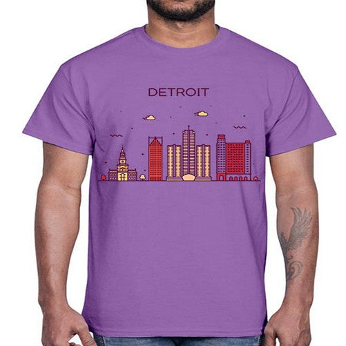 DetroitMI 665#- cities- Cotton Tee