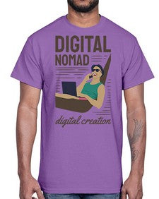 Digital Nomad Digital Creation 22#- internet- Cotton Tee