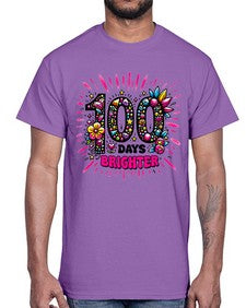 Easy one hundred Days of School 44#- one hundred days- Cotton Tee