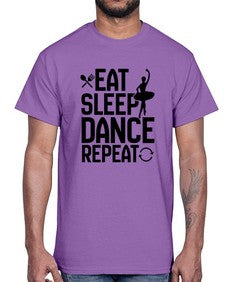 Eat sleep dance repeat 121#- ballet- Cotton Tee
